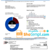 editable template, USA Michigan electricity utility bill template in Word and PDF format