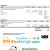 editable template, Estonia Eesti Energia electricity utility bill template in Word and PDF format