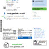 editable template, Singapore City Gas utility bill template in Word and PDF format