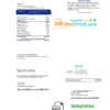 editable template, USA Spectrum utility bill template in Word and PDF format (.doc and .pdf)