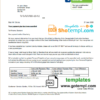 editable template, United Kingdom SSE Energy utility bill template in Word and PDF format, version 1