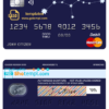 editable template, # starline astrology universal multipurpose bank mastercard debit credit card template in PSD format, fully editable
