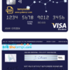 editable template, # starline astrology universal multipurpose bank visa electron credit card template in PSD format, fully editable