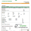 editable template, # sun voice universal multipurpose utility bill template in Word format