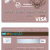editable template, # tigarara universal multipurpose bank visa credit card template in PSD format, fully editable