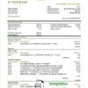 editable template, # green west universal bank multipurpose statement template in Word format