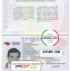 editable template, Ukraine passport template in PSD format, fully editable