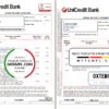 editable template, Romania UniCredit Bank statement template in Word and PDF format (2 pages) in Romanian and English languages