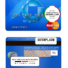 editable template, USA Chase bank MasterCard Debit card template in PSD format, fully editable