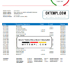 editable template, Romania Banca Transilvania bank statement template in Word and PDF format, version 1