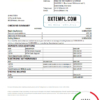 editable template, Morocco CIH Bank statement easy to fill template in Excel and PDF format