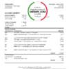 editable template, Liechtenstein Neue Bank AG bank statement easy to fill template in .xls and .pdf file format