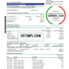 editable template, Montenegro Atlasmont Bank statement template, Excel and PDF format (.xls and .pdf)