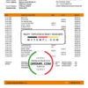 editable template, Senegal Banque Atlantique bank statement easy to fill template in Word and PDF format