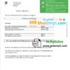 editable template, United Kingdom Northumbrian Water utility bill template in Word and PDF format, version 1