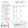 editable template, Taiwan Land Bank of Taiwan bank statement template in Word and PDF format, good for address prove