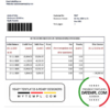 editable template, Rwanda BPR bank statement template in Word and PDF format
