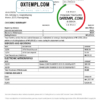editable template, South Korea Industrial Bank of Korea bank statement template in Word and PDF format