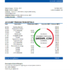 editable template, Mongolia Development Bank of Mongolia bank statement easy to fill template in .xls and .pdf file format
