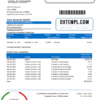 editable template, San Marino Cassa di Risparmio bank statement easy to fill template in Excel and PDF format