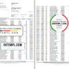 editable template, Philippines PNB bank statement template in Word and PDF format (4 pages)