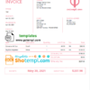 editable template, # pink delicious universal multipurpose tax invoice template in Word and PDF format, fully editable