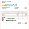 editable template, # charge offer universal multipurpose tax invoice template in Word and PDF format, fully editable
