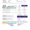 editable template, # rising side universal multipurpose tax invoice template in Word and PDF format, fully editable