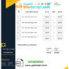 editable template, # bio universal multipurpose tax invoice template in Word and PDF format, fully editable