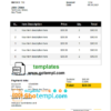 editable template, # auro lock universal multipurpose tax invoice template in Word and PDF format, fully editable