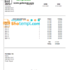 editable template, # simple chart universal multipurpose good-looking invoice template in Word and PDF format, fully editable