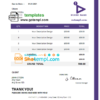 editable template, # compact space universal multipurpose tax invoice template in Word and PDF format, fully editable