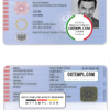 editable template, Austria ID template in PSD format, fully editable, with all fonts
