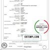 editable template, Australia Western Australia birth certificate template in Word format, version 3