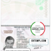 editable template, Colombia passport template in PSD format, fully editable