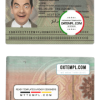 editable template, Germany ID template in PSD format, fully editable (2010 - 2020)