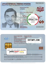 Latvia ID template in PSD format, fully editable