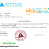 editable template, Georgia TBC bank account reference letter template in Word and PDF format