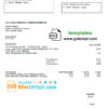 editable template, Spain Renfe utility bill template in Word and PDF format