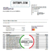 editable template, USA Florida Silicon Valley bank credit card statement template in Word and PDF format