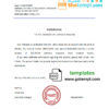 editable template, Japan Mizuho bank account reference letter template in Word and PDF format