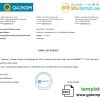 editable template, Kazakhstan Qazkom bank account reference letter template in Word and PDF format