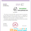 editable template, France Groupe BPCE bank account reference letter template in Word and PDF format