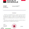 editable template, France Société Générale bank account reference letter template in Word and PDF format