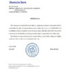 editable template, Mexico Deutsche Bank bank reference letter template in Word and PDF format