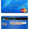 editable template, # blue decade universal multipurpose bank card template in PSD format, fully editable