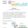 editable template, Liechtenstein Union Bank bank reference letter template in Word and PDF format