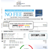 editable template, USA Indiana Centier bank statement template in Word and PDF format