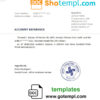 editable template, Mexico Inbursa bank reference letter template in Word and PDF format