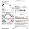 editable template, USA Sutton bank credit card statement template in Word and PDF format